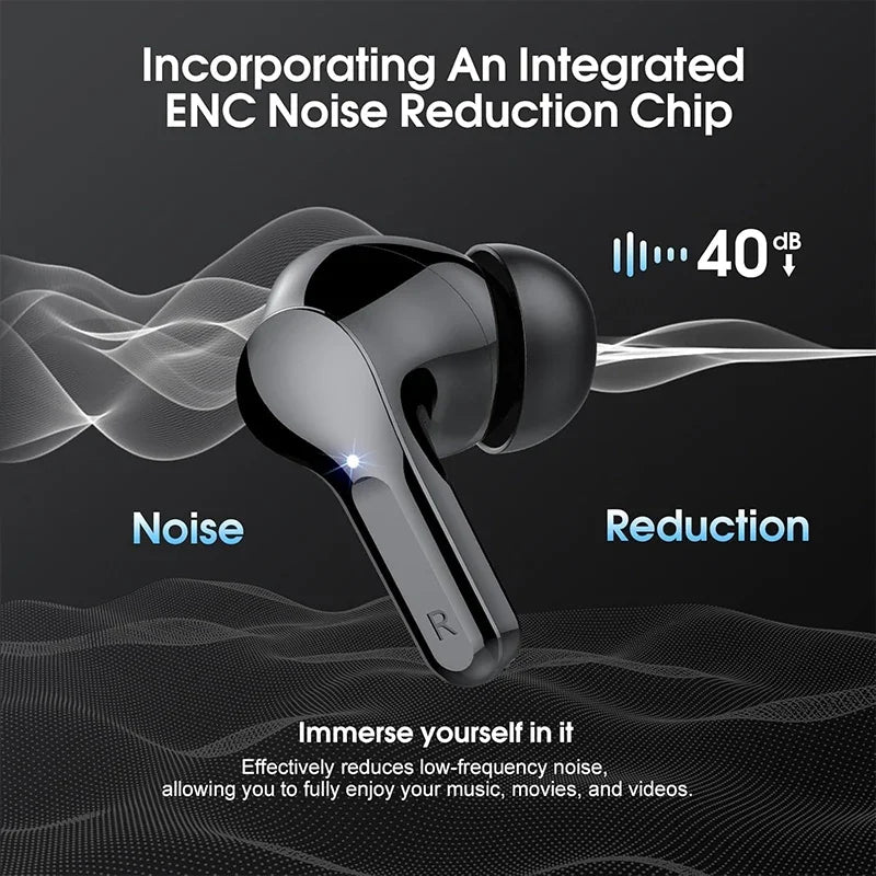 UYUXIO BT5.4 ENC Wireless LED Earbuds