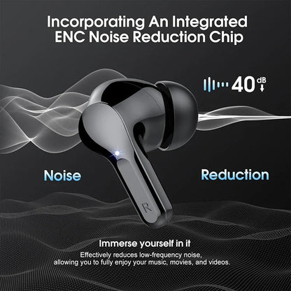UYUXIO BT5.4 ENC Wireless LED Earbuds