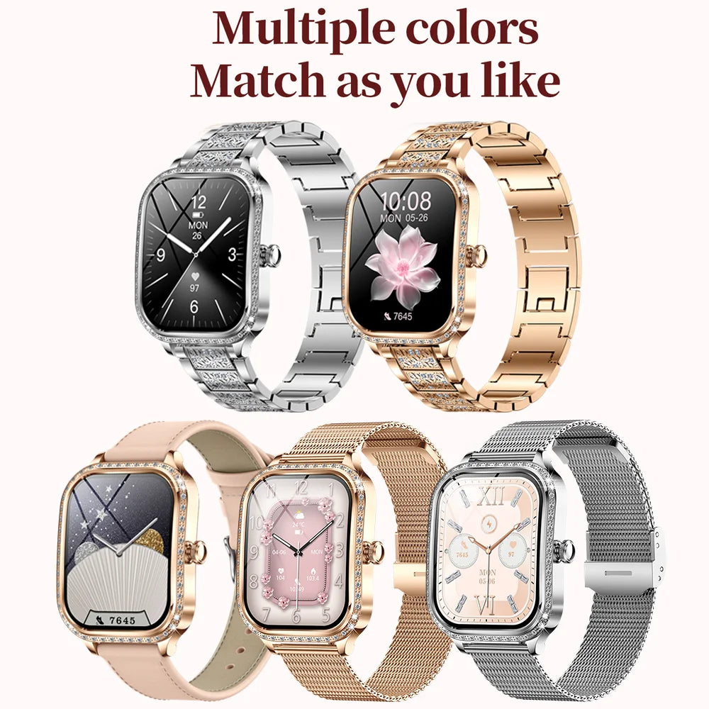 Luxury Bluetooth Calling Women's Smartwatch
