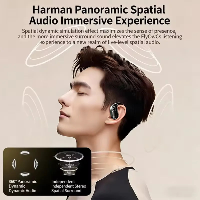 Bluetooth 5.4 Sports Wireless Earhook Headphones