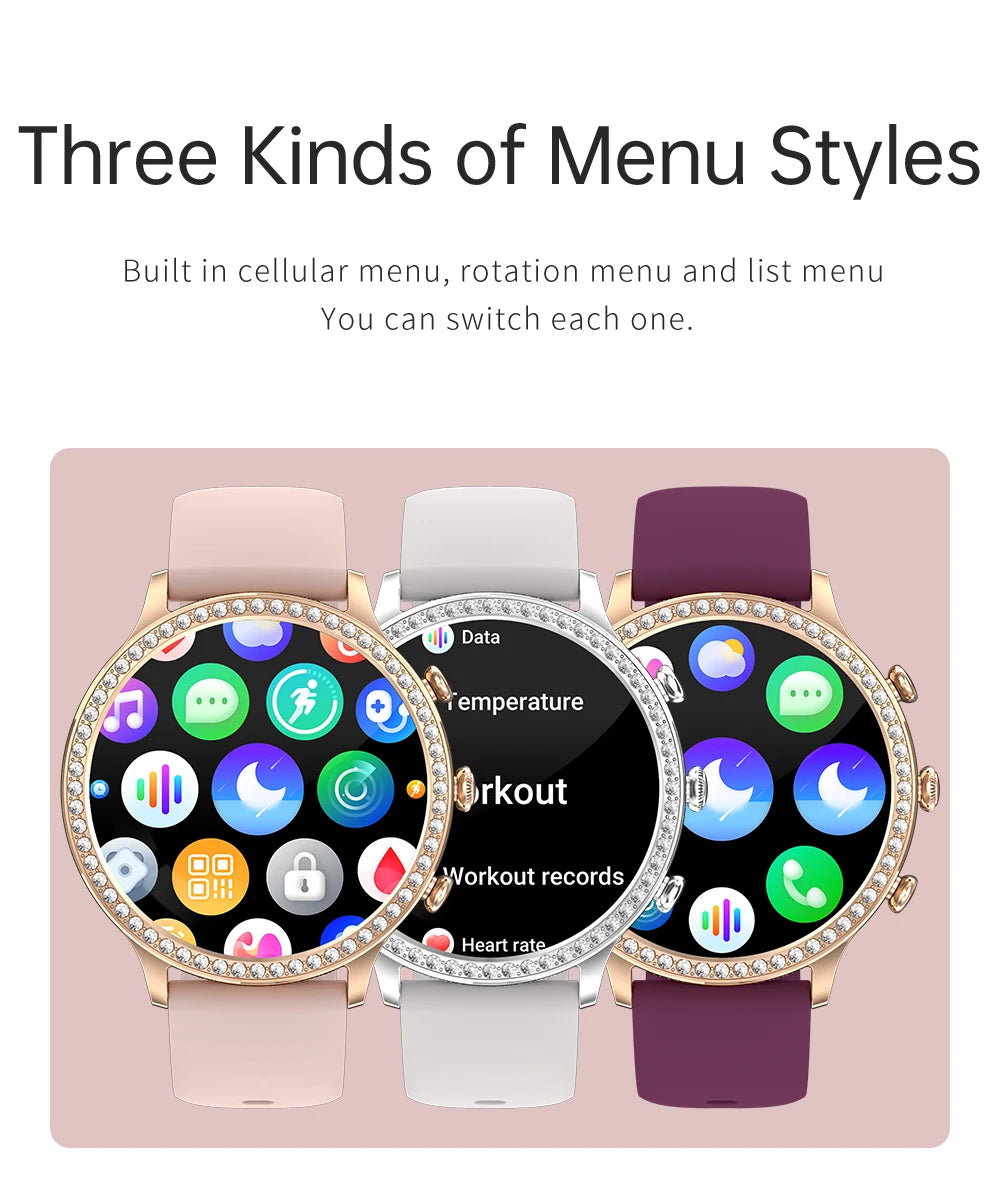 Ladies' Bluetooth Calling Smartwatch with Double Strap