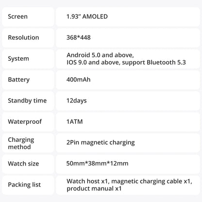 P86 AMOLED Bluetooth Calling Smartwatch