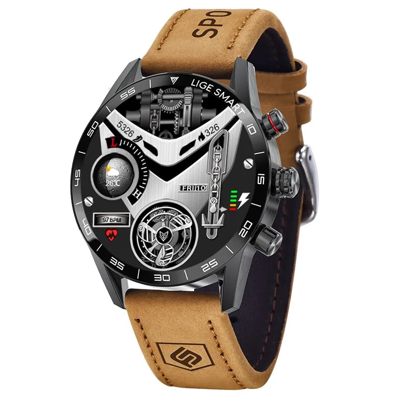 Rugged GPS AMOLED Bluetooth Smartwatch