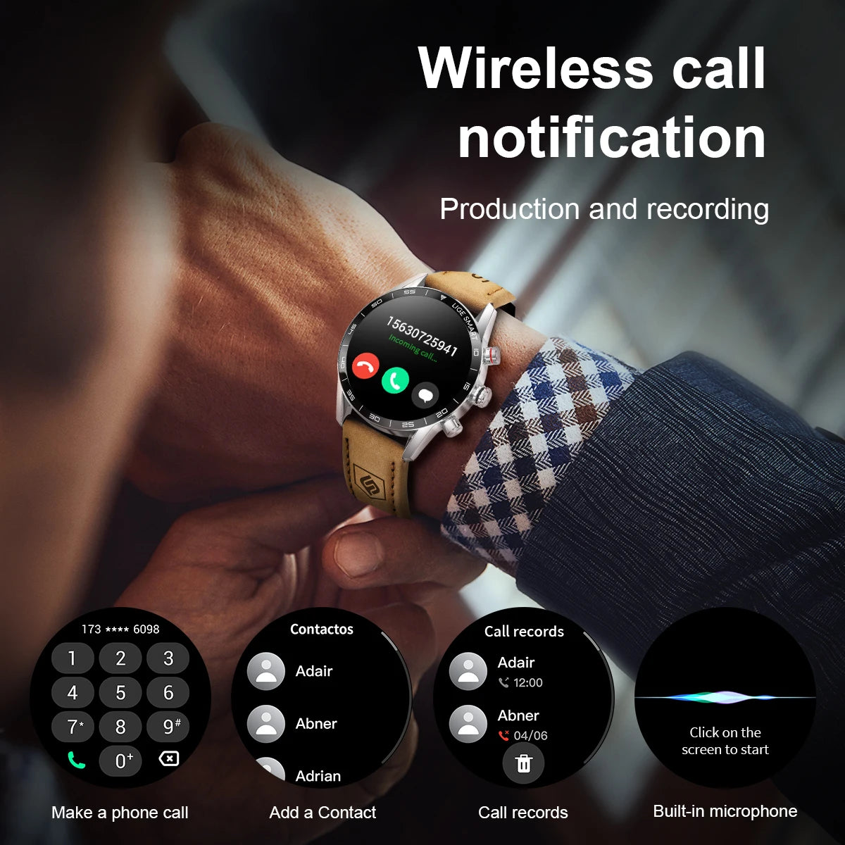 Rugged GPS AMOLED Bluetooth Smartwatch