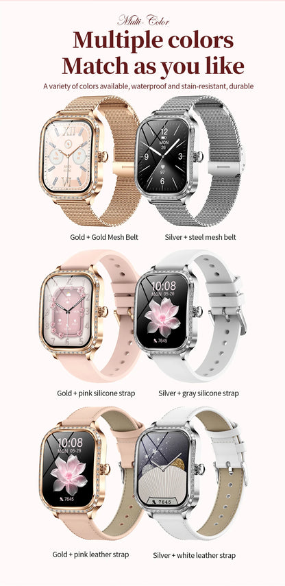 Luxury Bluetooth Calling Women's Smartwatch