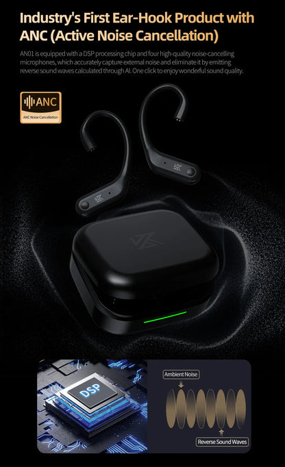 KZ AN01 Bluetooth 5.4 Ear Hook Adapter