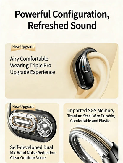 Bluetooth 5.4 Sports Wireless Earhook Headphones