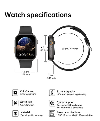 1.83" HD Bluetooth Calling Smartwatch