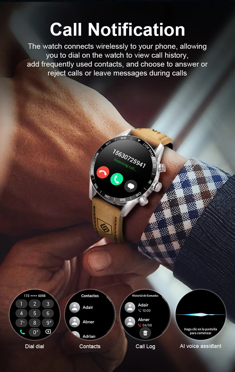 Rugged GPS AMOLED Bluetooth Smartwatch