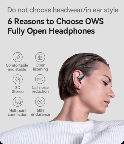 Bluetooth 5.4 Waterproof Sports Wireless Headphones