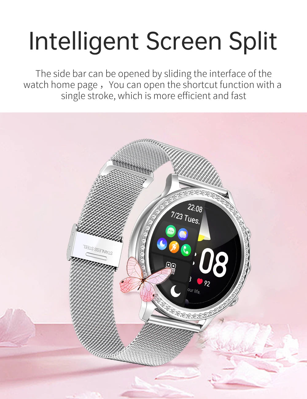 Ladies' Bluetooth Calling Smartwatch with Double Strap