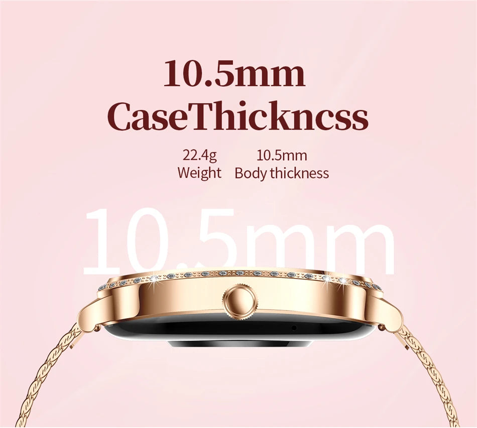 Luxury Bluetooth Calling Women's Smartwatch