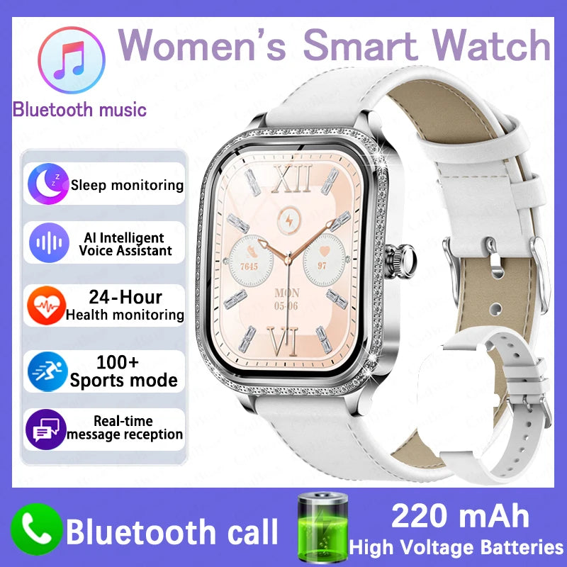 Luxury Bluetooth Calling Women's Smartwatch