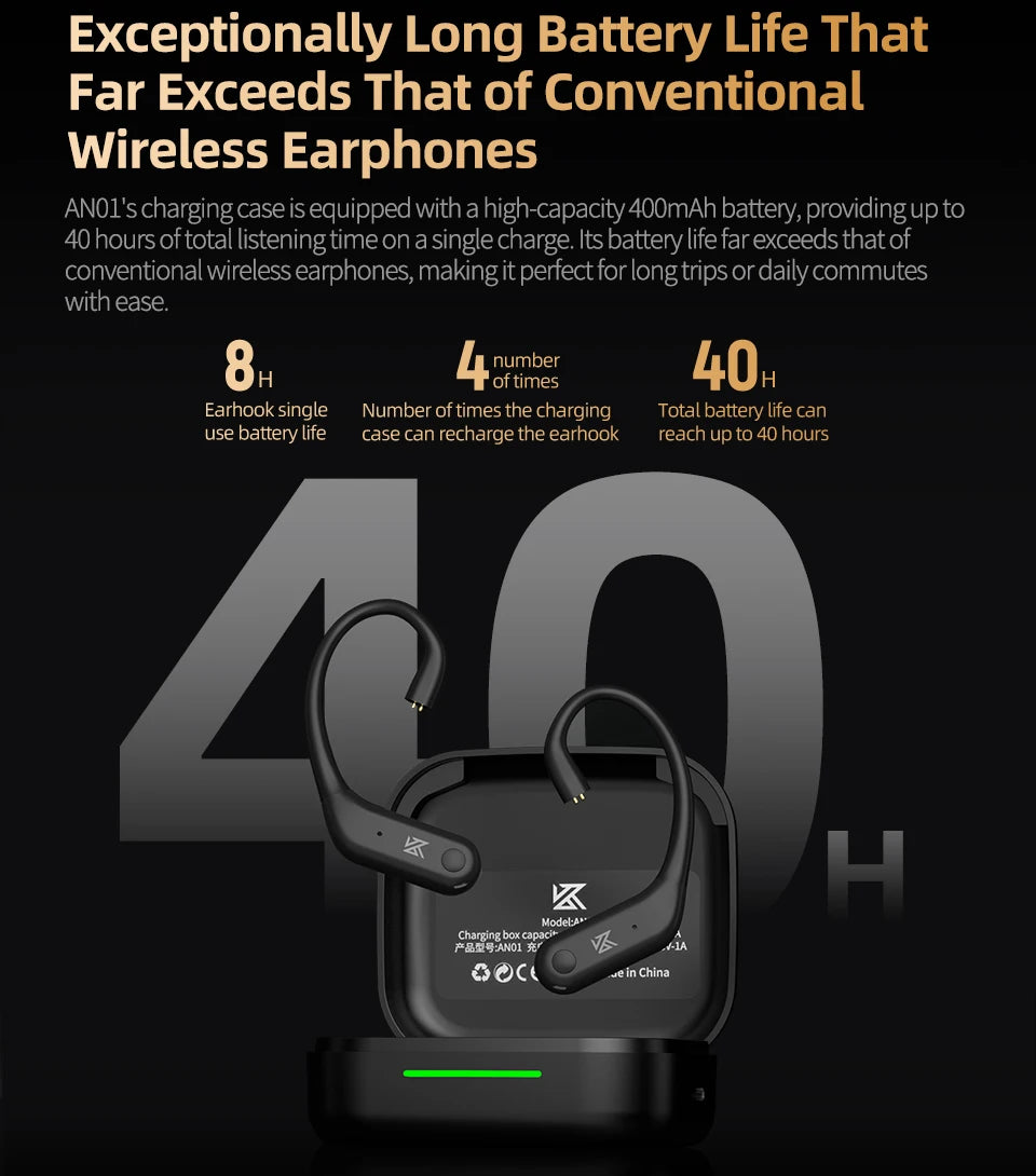 KZ AN01 Bluetooth 5.4 Ear Hook Adapter