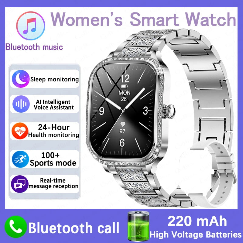 Luxury Bluetooth Calling Women's Smartwatch