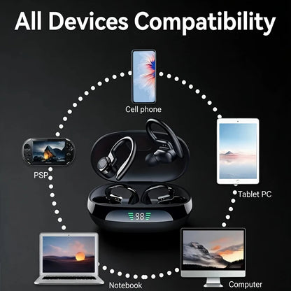 Wireless Bluetooth Sports Earhook Earphones