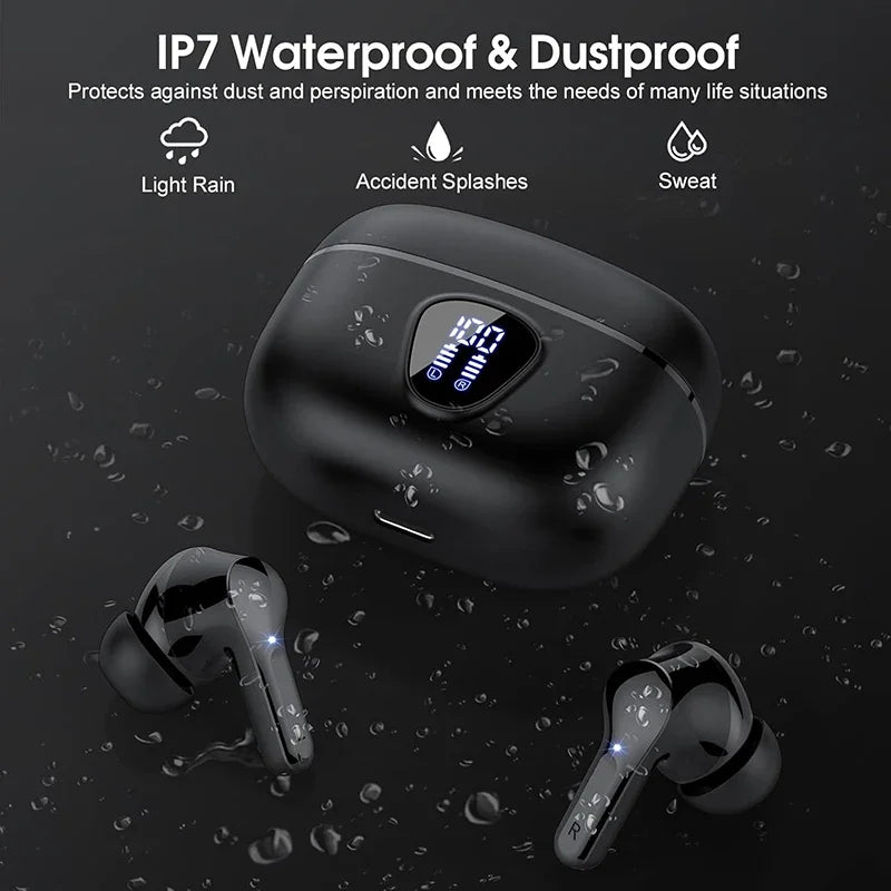 UYUXIO BT5.4 ENC Wireless LED Earbuds