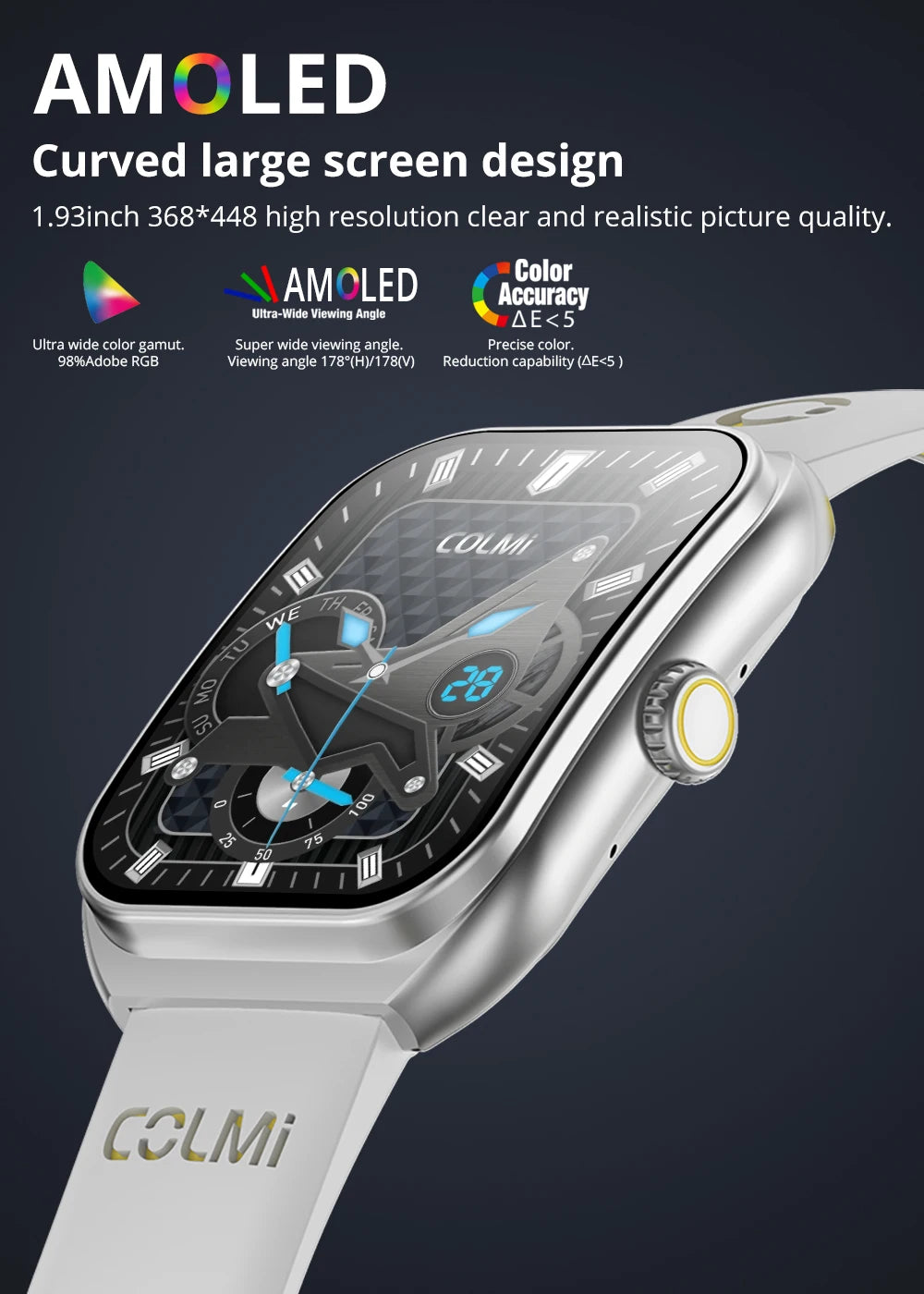 P86 AMOLED Bluetooth Calling Smartwatch