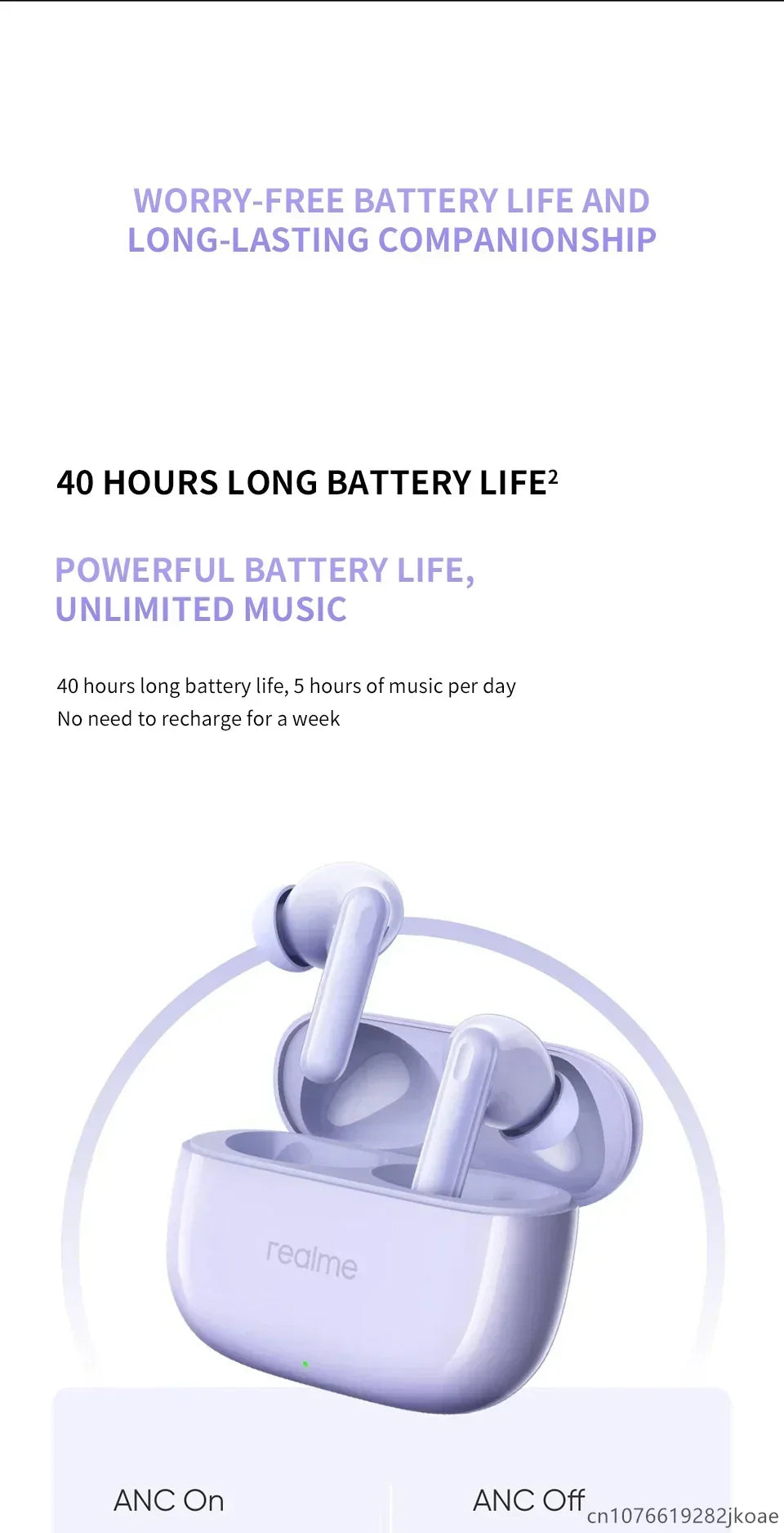 Realme Buds T310 ANC Wireless Earphones