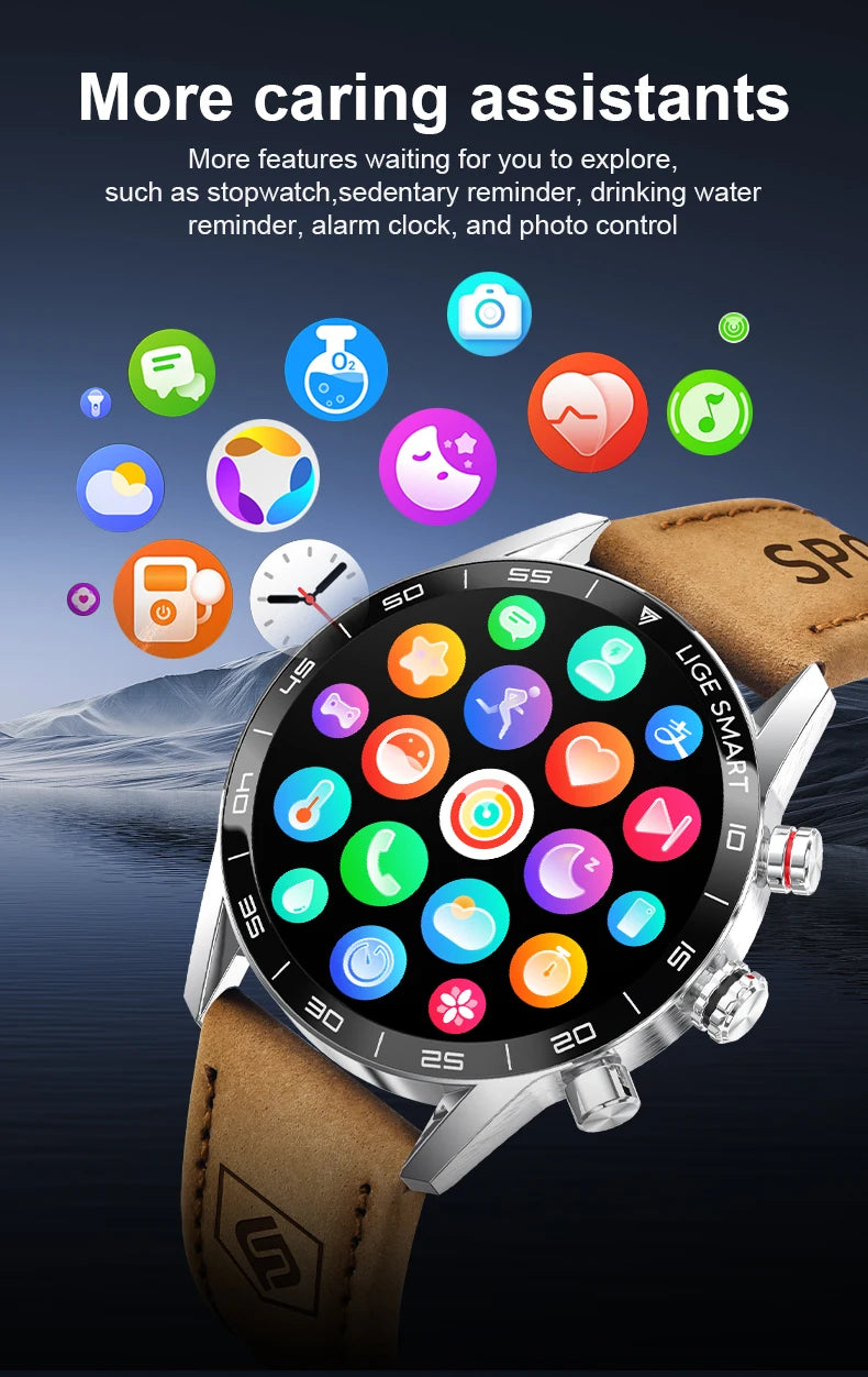 Rugged GPS AMOLED Bluetooth Smartwatch