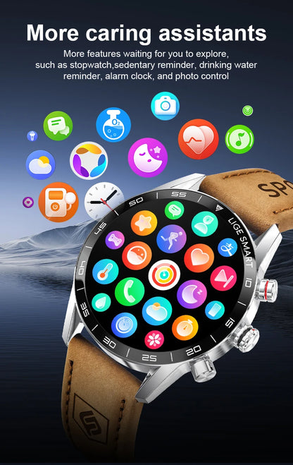 Rugged GPS AMOLED Bluetooth Smartwatch