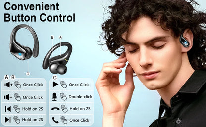 Bluetooth 5.3 ENC Waterproof Sports Earphones