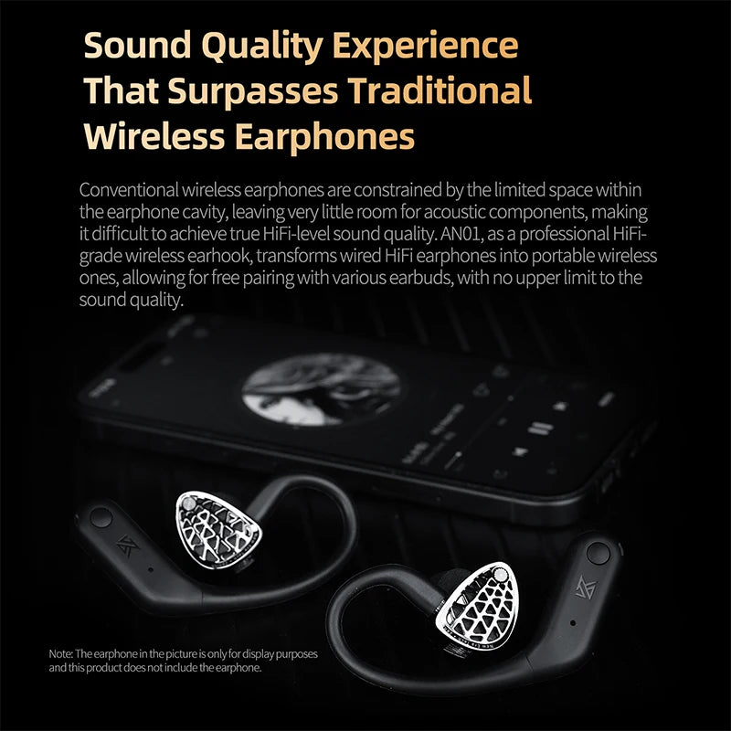 KZ AN01 Bluetooth 5.4 Ear Hook Adapter