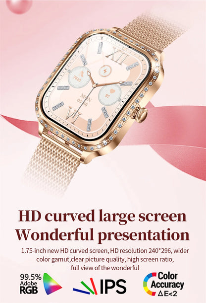 Luxury Bluetooth Calling Women's Smartwatch