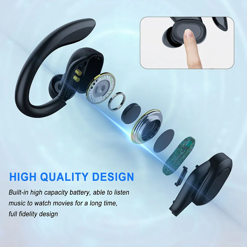 Sports Wireless Bluetooth Earhooks In-Ear Earphones