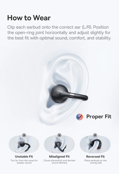 Baseus BC1 Open-Ear Bluetooth Clip Earbuds